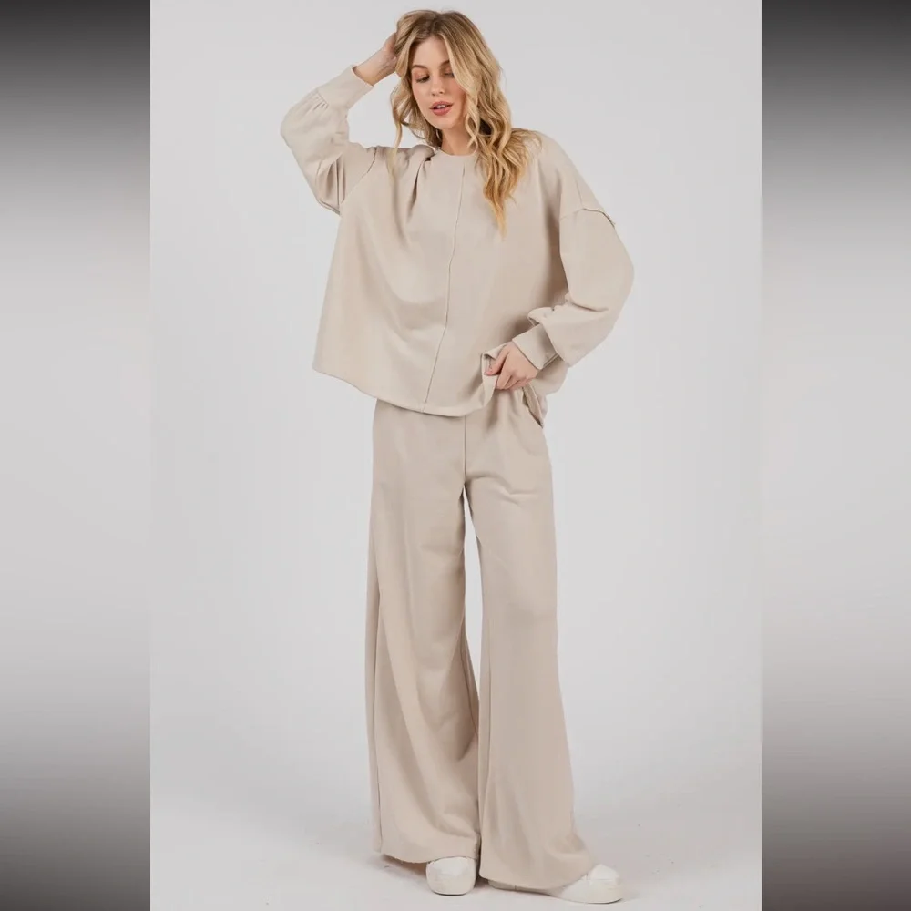 ✨RESTOCKED✨Fabulous Wide Leg pants and Top Set - Picture 1 of 5